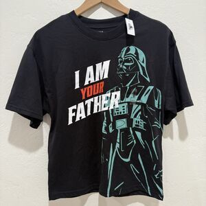 Disney Star Wars Mens TShirt XS Extra Small Black Darth Vader Short Sleeve New